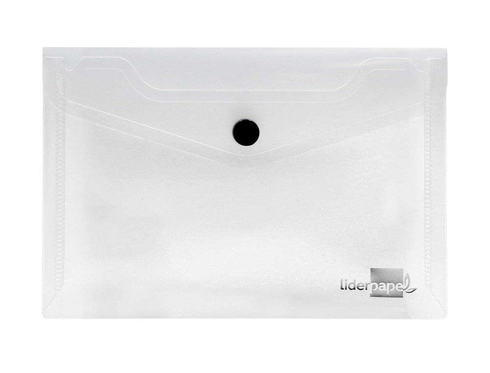 Bolsa porta documentos liderpapel com mola 114x95 mm transparente (12 unidades) ( Imagem 2 de 15 ) - Preview