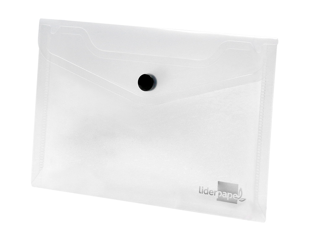 Bolsa porta documentos liderpapel com mola 114x95 mm transparente (12 unidades) ( Imagem 3 de 15 ) - Preview