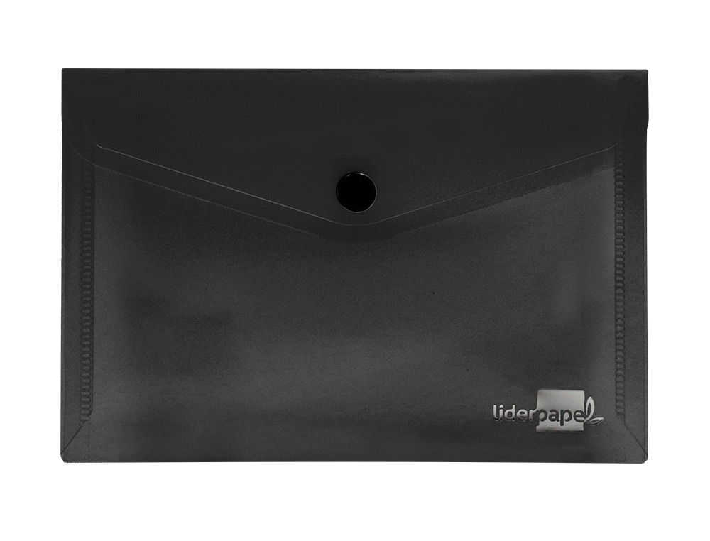 Bolsa porta documentos liderpapel com mola din a7 preto opaco (12 unidades) ( Imagem 2 de 14 ) - Preview