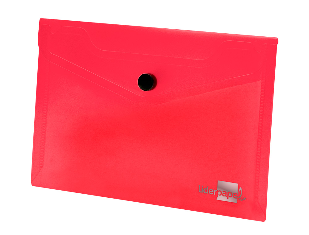 Bolsa porta documentos liderpapel com mola din a7 vermelho translucido (12 unidades) ( Imagem 3 de 15 ) - Preview