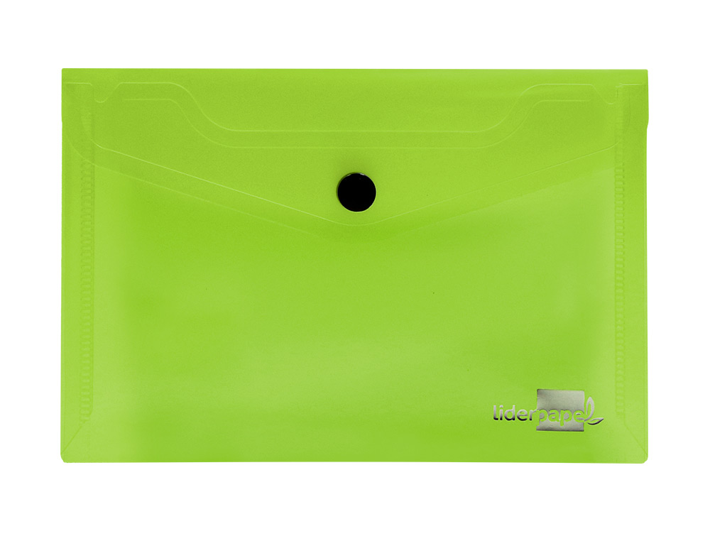 Bolsa porta documentos liderpapel com mola 114x95 mm verde (12 unidades) ( Imagem 2 de 15 ) - Preview