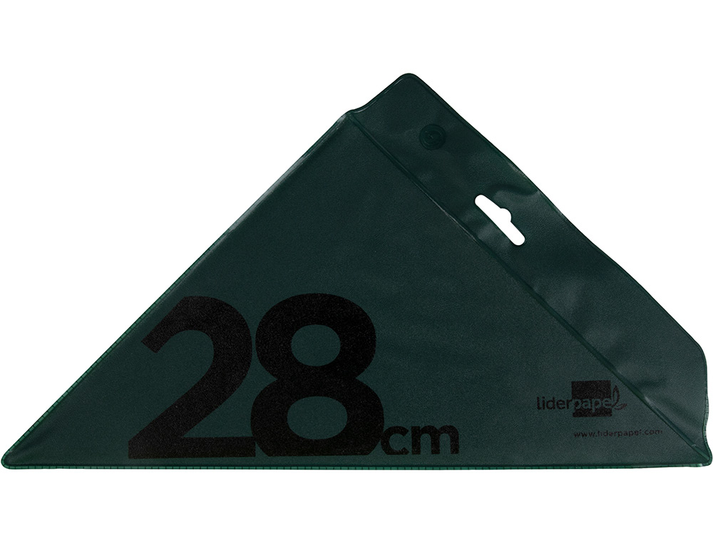 Esquadro liderpapel 28 cm plastico verde ( Imagem 3 de 6 ) - Preview