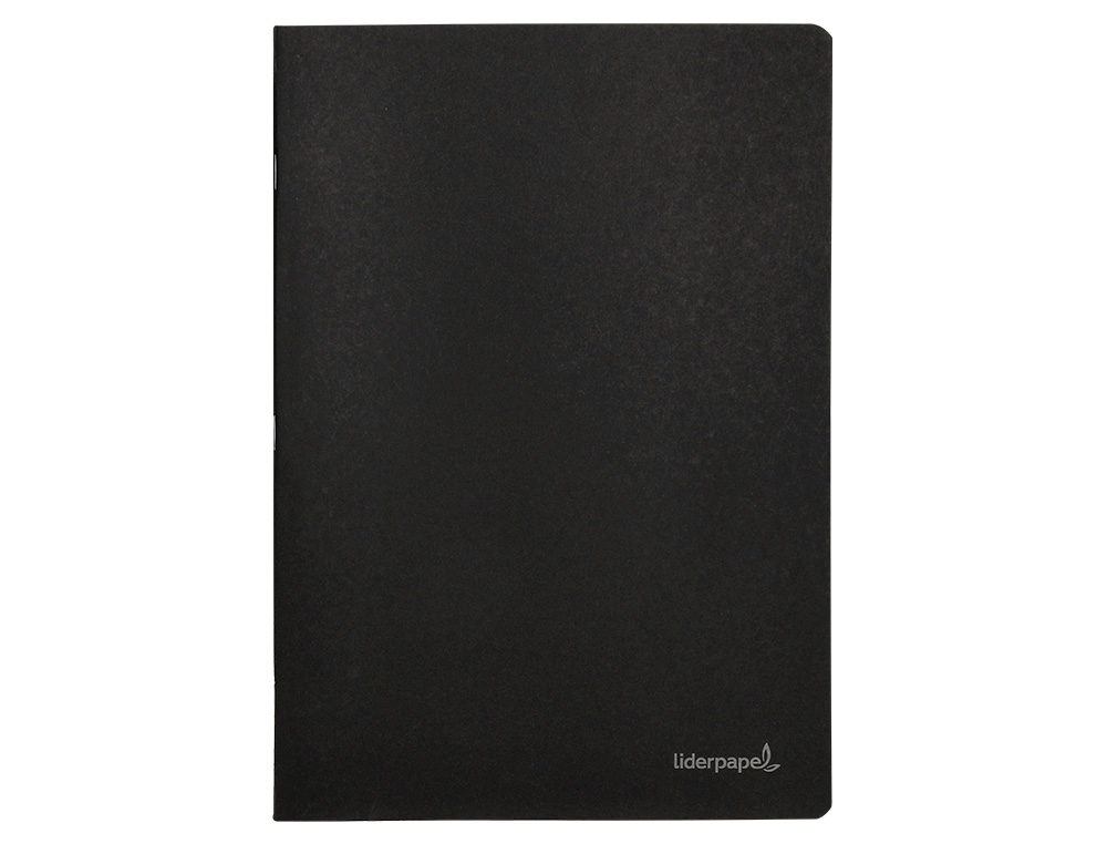 Stapled notebook, Liderpapel brand, black cover, A4 size, 80 sheets, plain paper, 60gsm. ( Imagem 2 de 18 ) - Preview