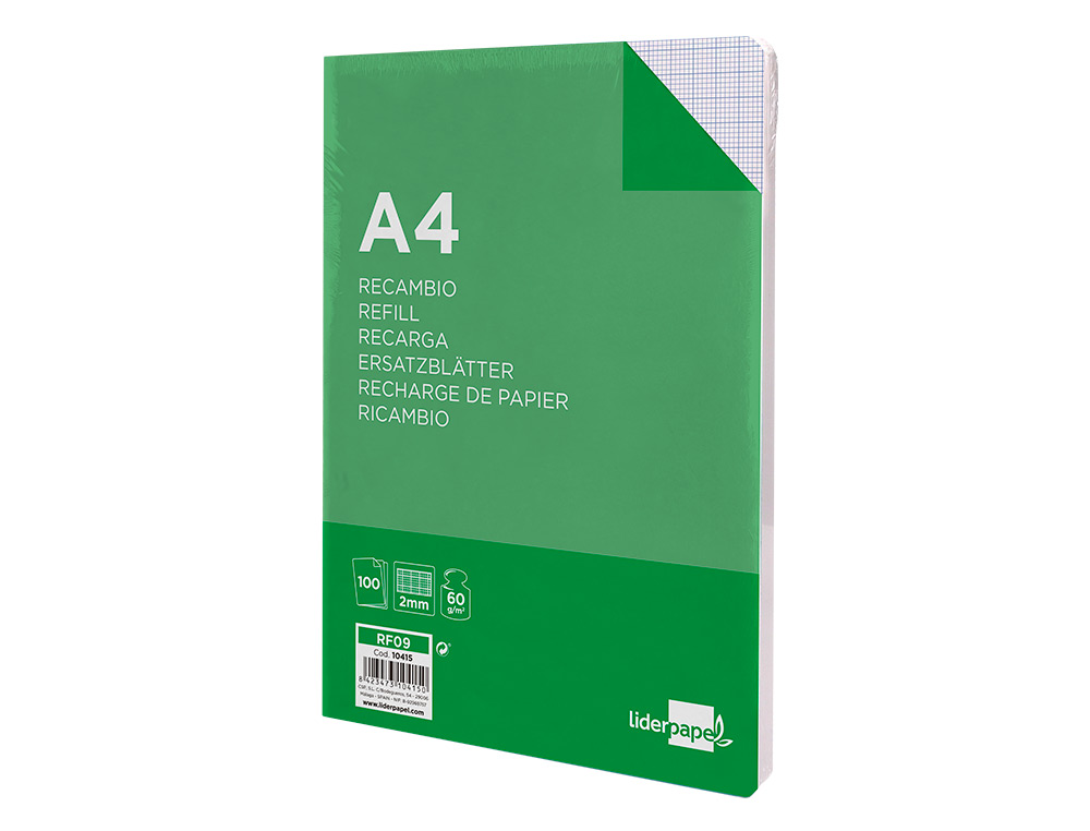 Recarga liderpapel folio 100 f 4tf-04 milimetrado 4 furos ( Imagem 4 de 19 ) - Preview