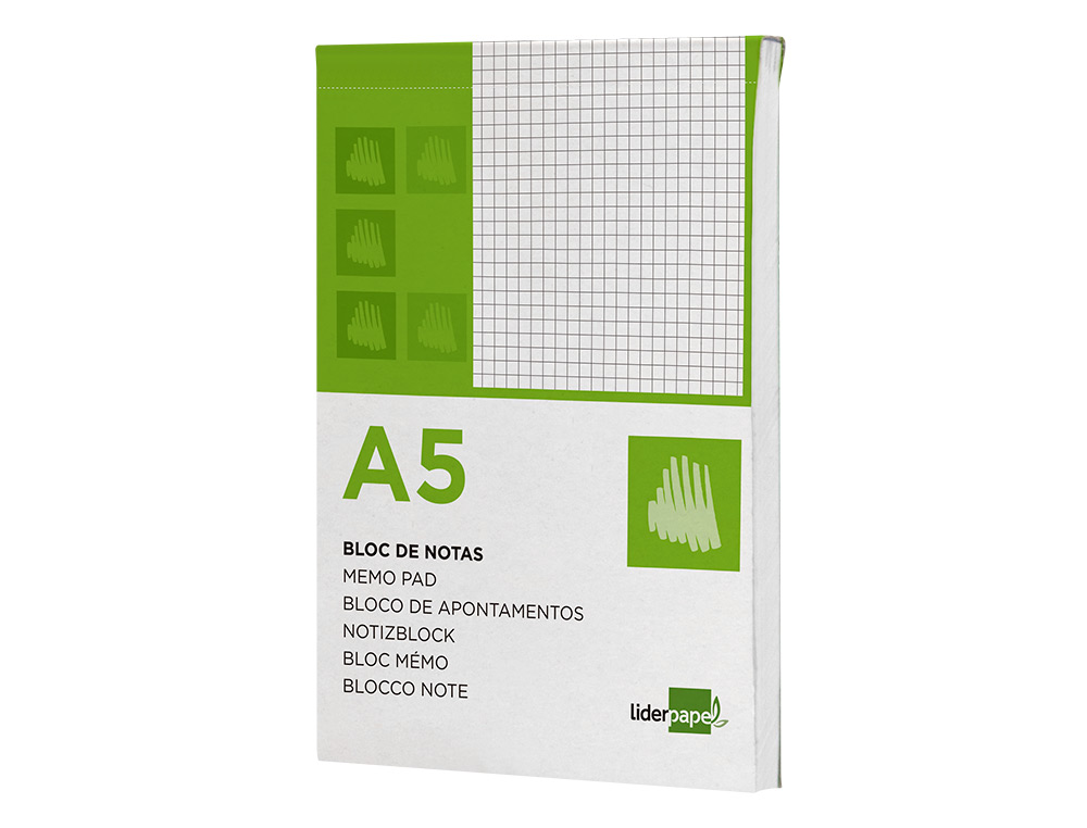 Bloco de Apontamentos Liderpapel Din A5 80 F Quadriculado ( Imagem 3 de 16 ) - Preview