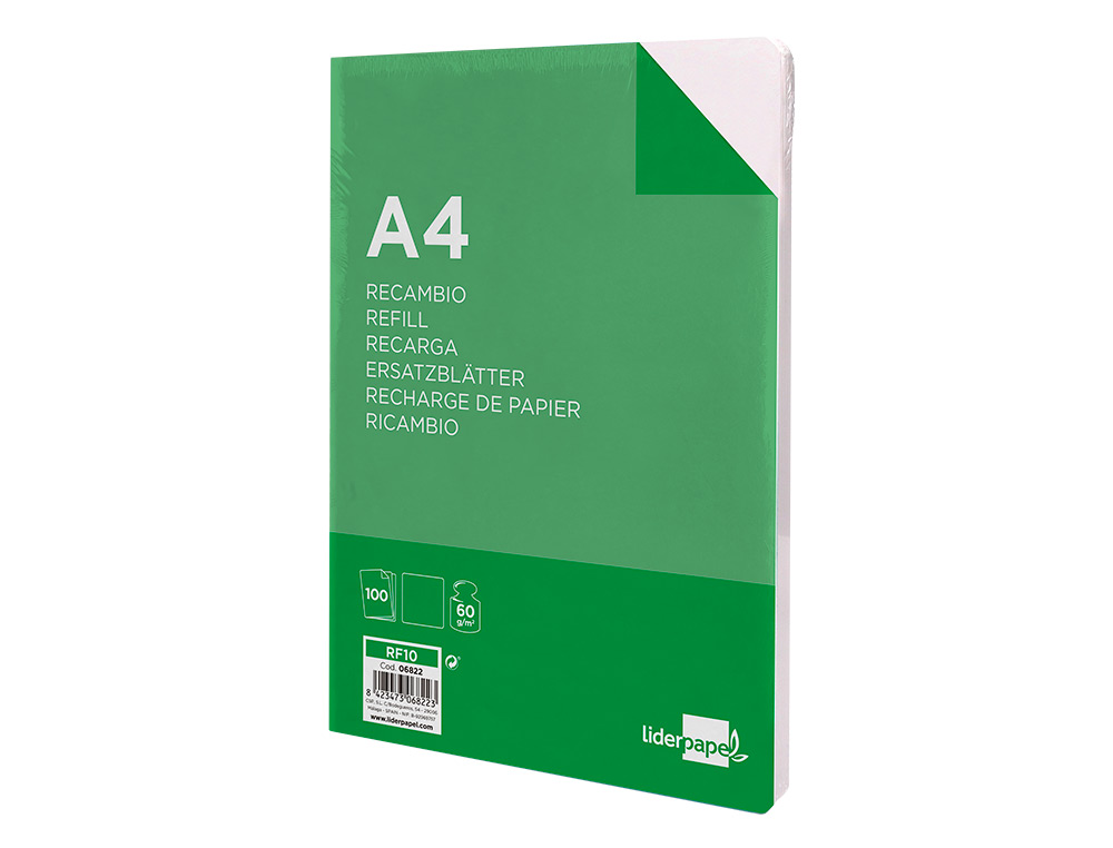 Recarga liderpapel folio 100 f 4tf-10 liso 4 furos ( Imagem 3 de 18 ) - Preview
