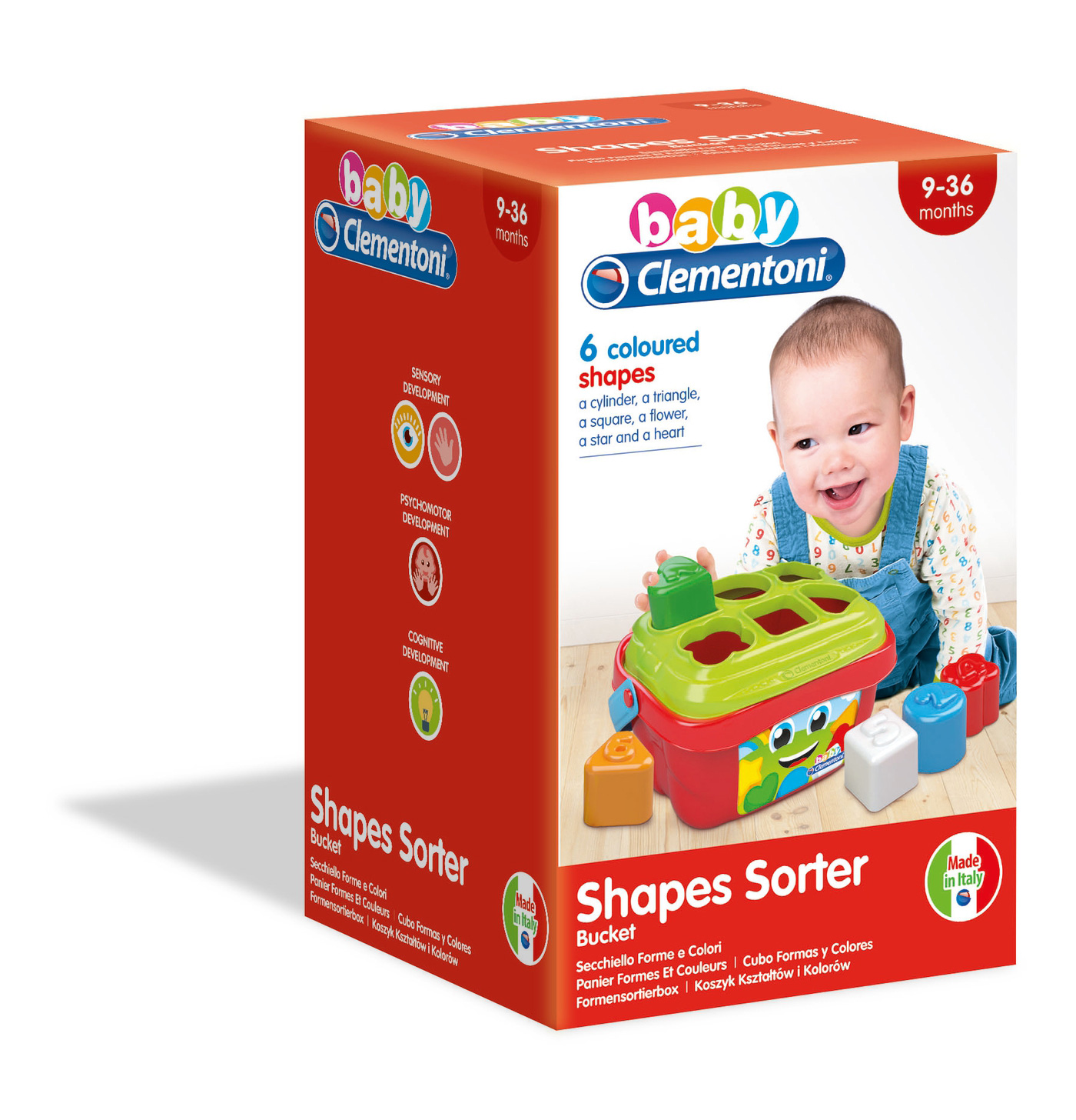 Balde Formas E Cores Clementoni Baby 17106 ( Imagem 2 de 3 ) - Preview