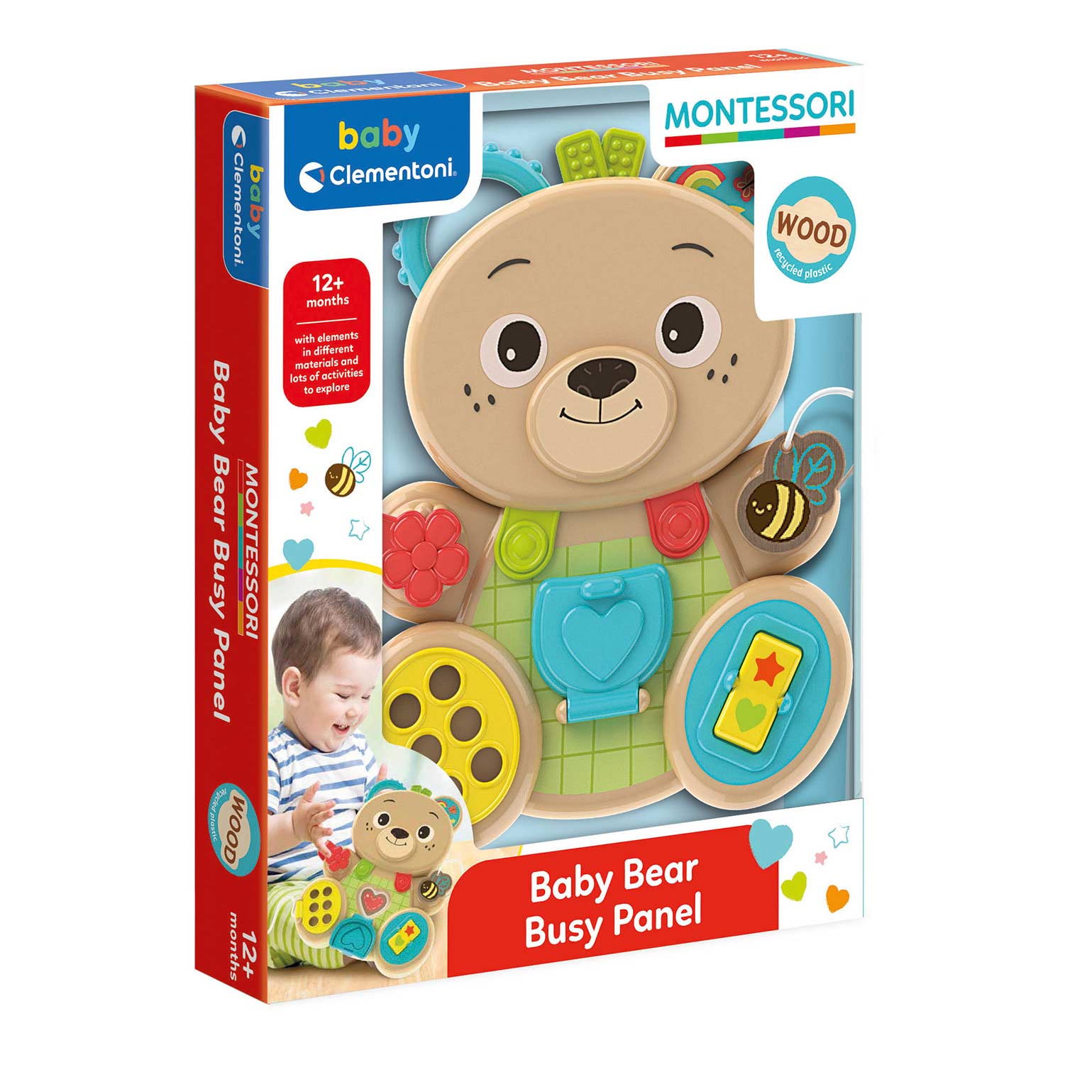 Montessori Urso De Atividades Clementoni Baby 17856 ( Imagem 2 de 2 ) - Preview