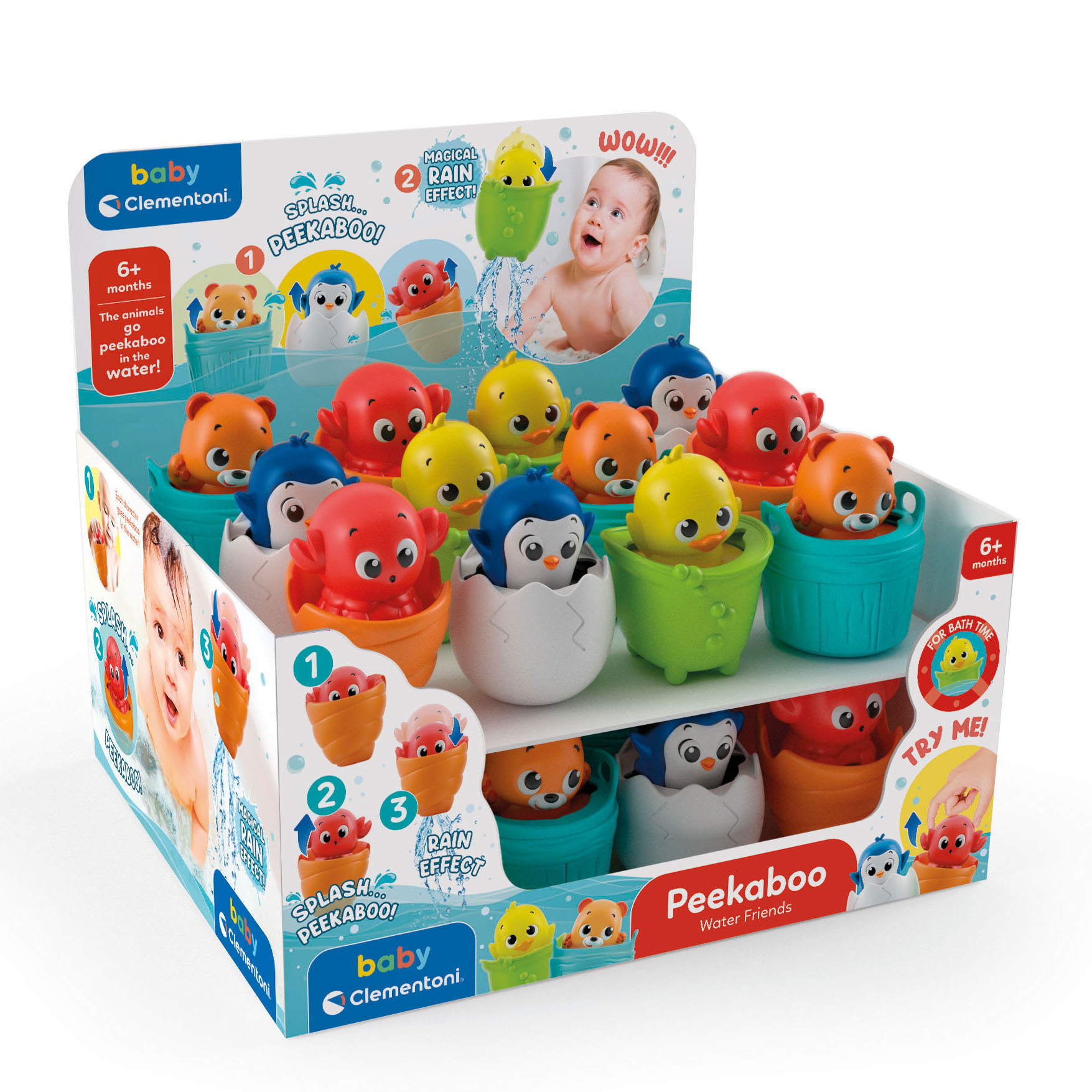Peekaboo Amigos No Banho Sortido Clementoni Baby (envio aleatório de 1 unidade) 17655 ( Imagem 2 de 3 ) - Preview