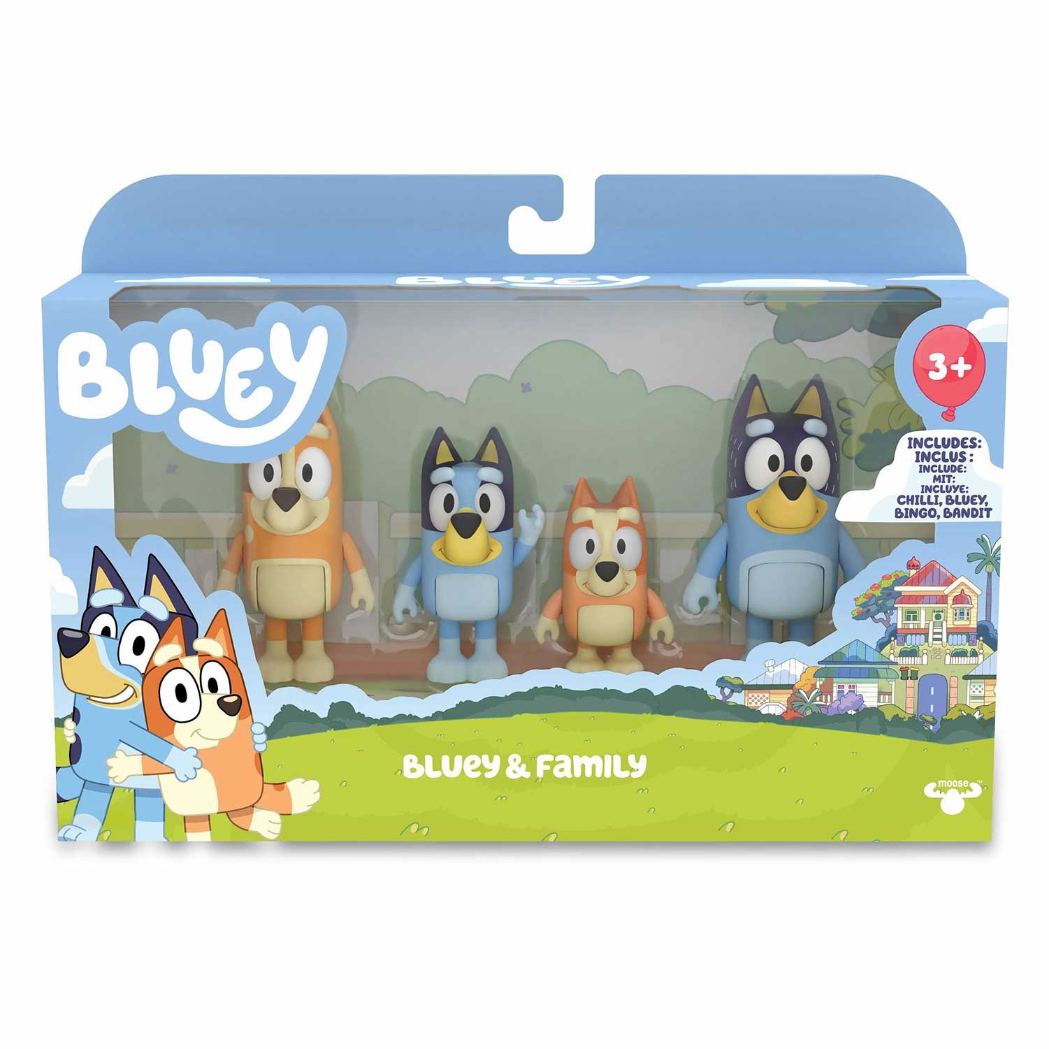 Bluey E A Sua Familia Pack 4 Figuras Famosa Bly01100 ( Imagem 3 de 4 ) - Preview