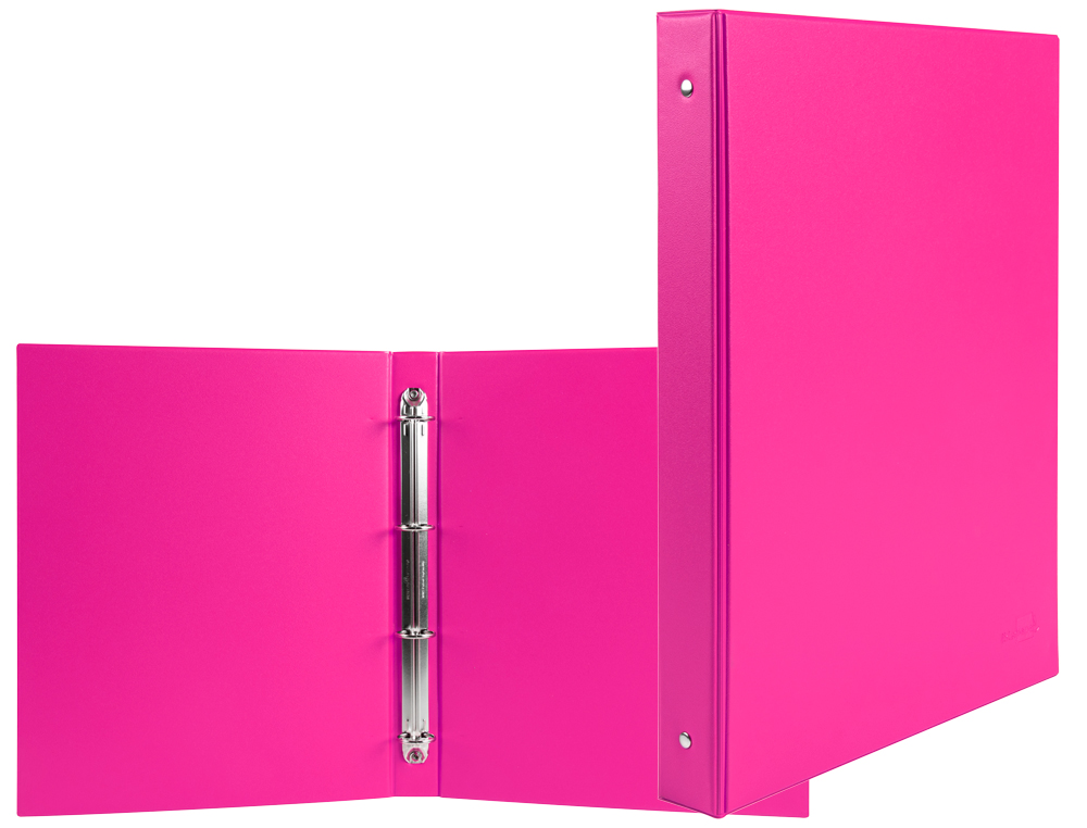 Pasta liderpapel cartao forrado pvc din a5 4 aneis 25 mm redondos fucsia ( Imagem 2 de 3 ) - Preview