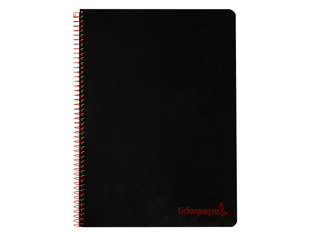 Caderno espiral liderpapel a4 wonder capa plastico 80f 90gr quadricula 4mm com margem preto ( Imagem 3 de 16 ) - Preview