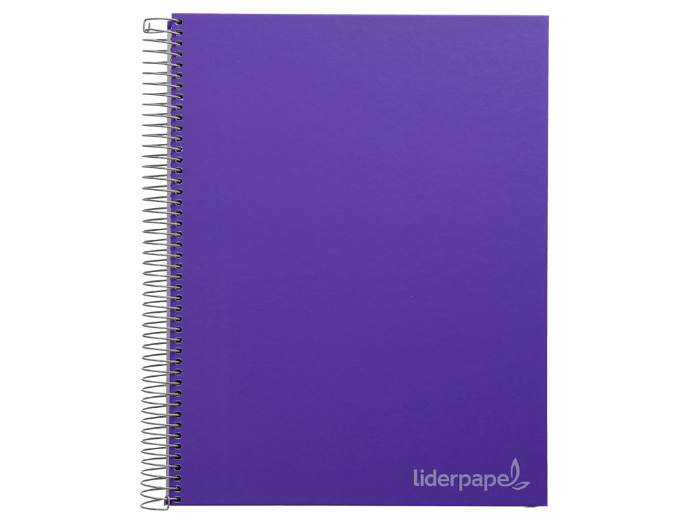 Caderno espiral liderpapel din a4 jolly capa forrada 140 f 75 gr quadricula 5mm 5 bandas de cores 4 furos cor lilas ( Imagem 3 de 15 ) - Preview