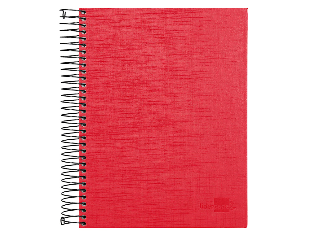 Caderno espiral liderpapel paper coat 160 folhas a5 quadriculado vermelho ( Imagem 2 de 10 ) - Preview