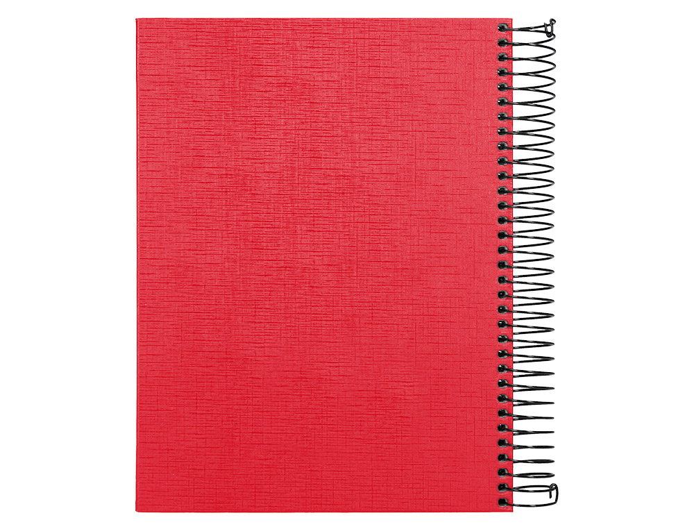 Caderno espiral liderpapel paper coat 160 folhas a5 quadriculado vermelho ( Imagem 3 de 10 ) - Preview