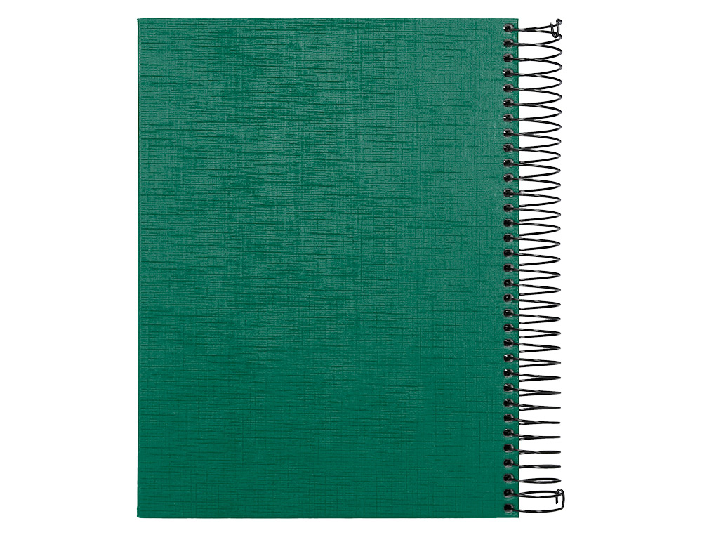 Spiral notebook, Liderpapel Paper Coat, 160 sheets, A5 grid, green. ( Imagem 3 de 10 ) - Preview
