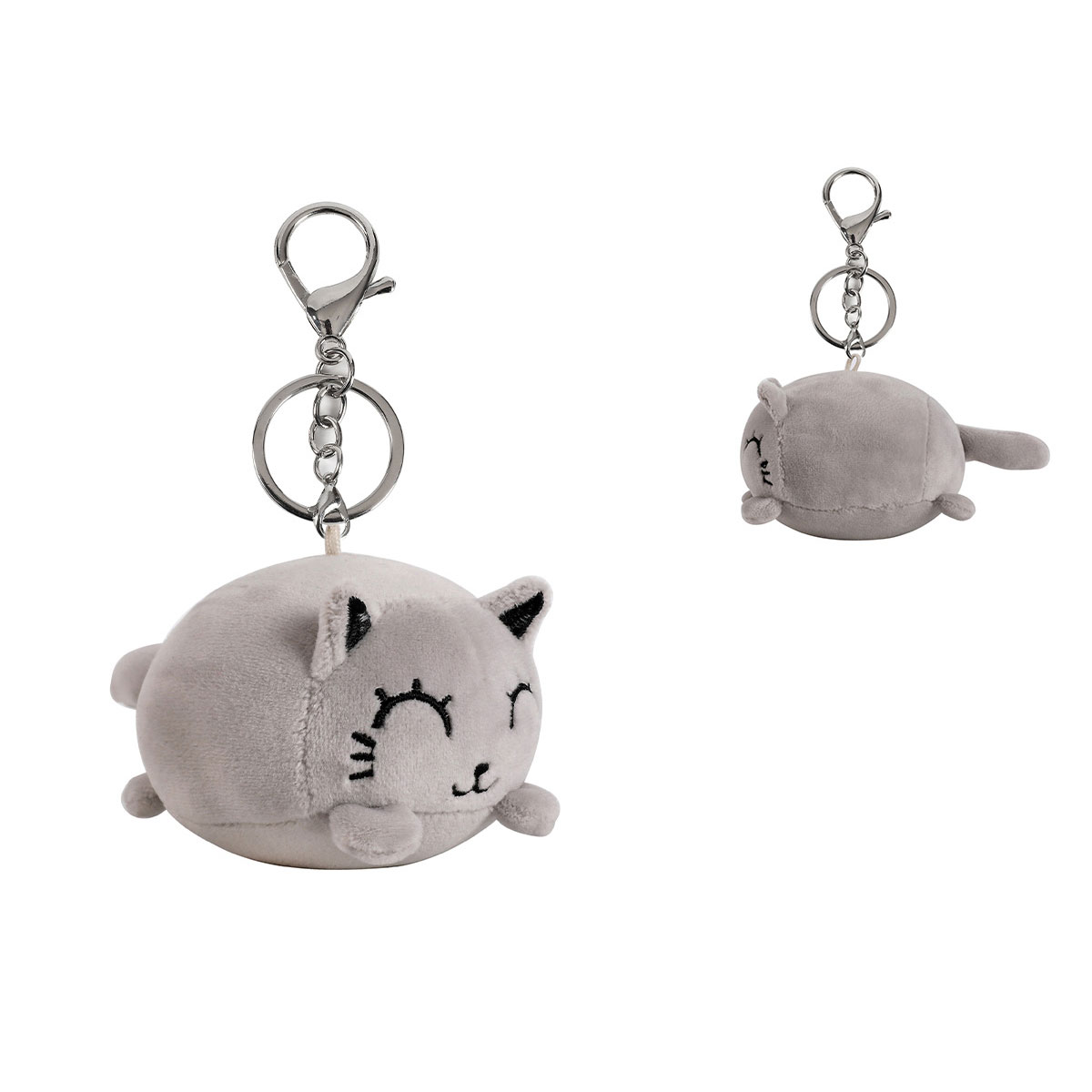 Porta-Chaves Peluche I-Total Animals Gato Cinza Xl2490 ( Imagem 2 de 2 ) - Preview