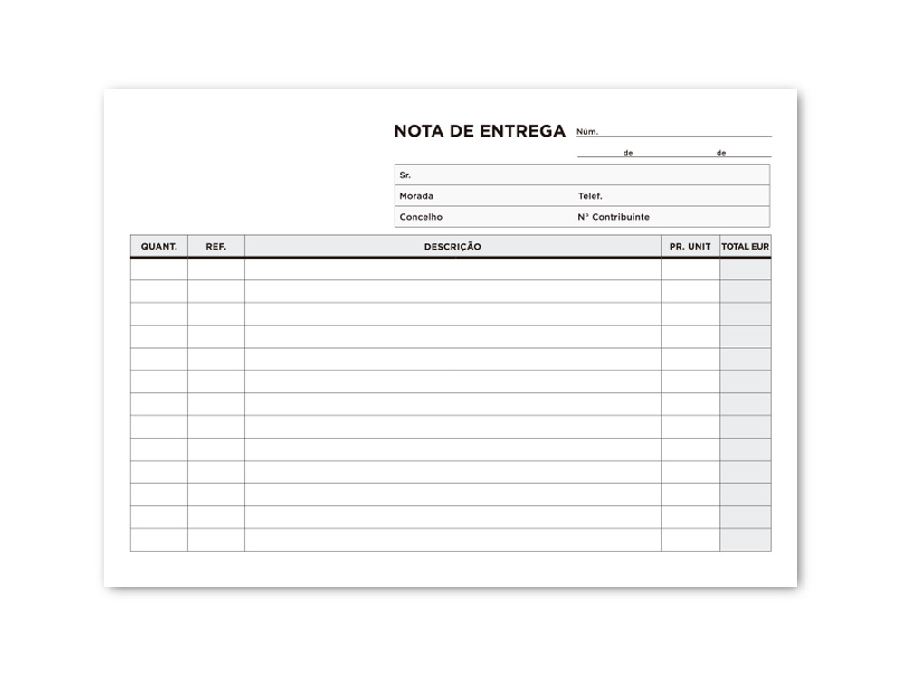 Bloco de entregas duplicado 155x215 mm (5 unidades) ( Imagem 4 de 4 ) - Preview