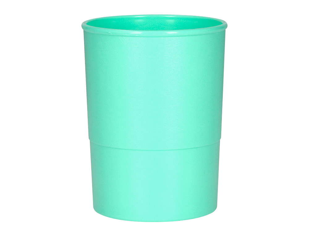 Porta lapis q-connect plastico diametro 75 mm altura 100 mm menta ( Imagem 2 de 7 ) - Preview