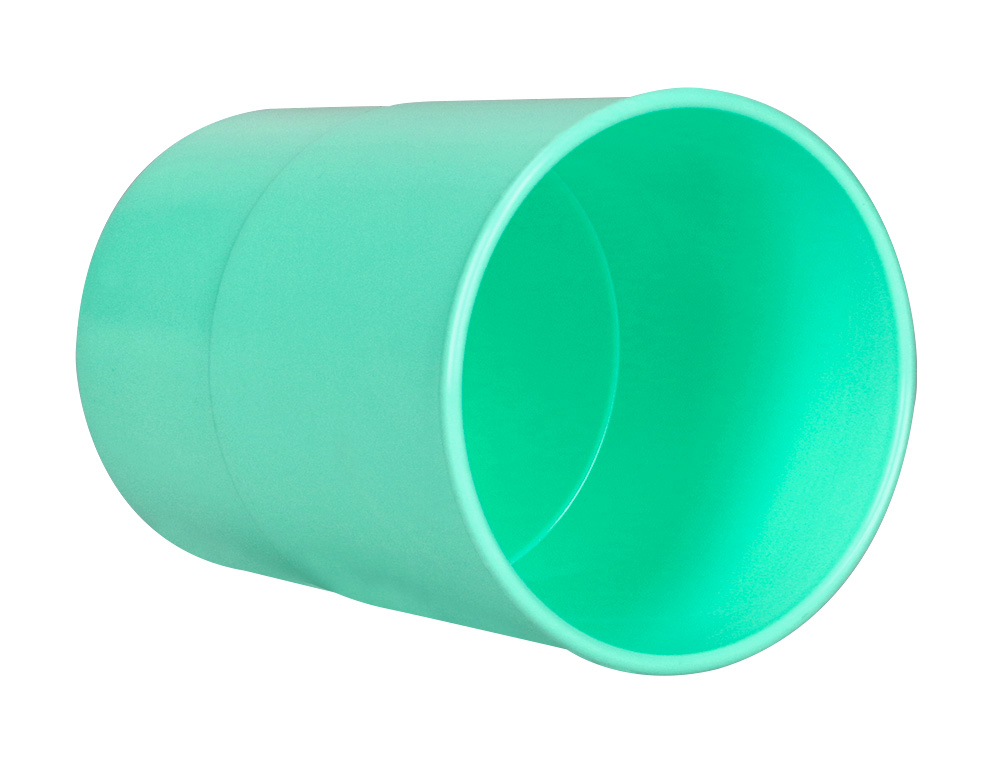 Porta lapis q-connect plastico diametro 75 mm altura 100 mm menta ( Imagem 4 de 7 ) - Preview
