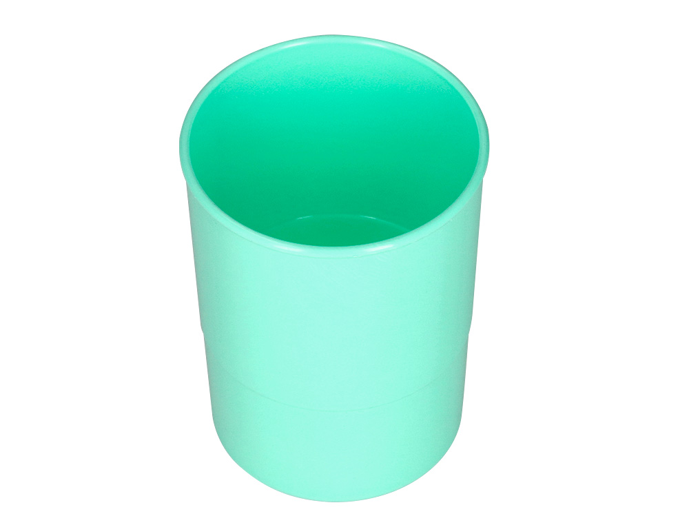 Porta lapis q-connect plastico diametro 75 mm altura 100 mm menta ( Imagem 5 de 7 ) - Preview
