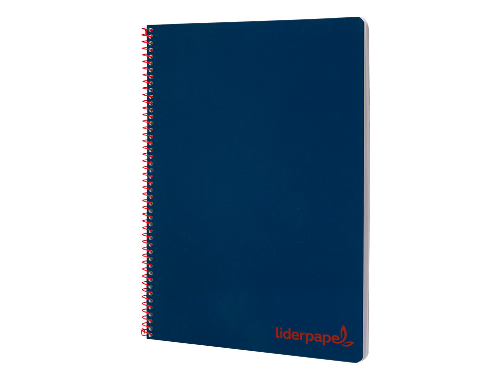 Caderno espiral liderpapel a4 wonder capa plastico 80f 90gr quadricula 4mm com margem azul marinho ( Imagem 4 de 16 ) - Preview