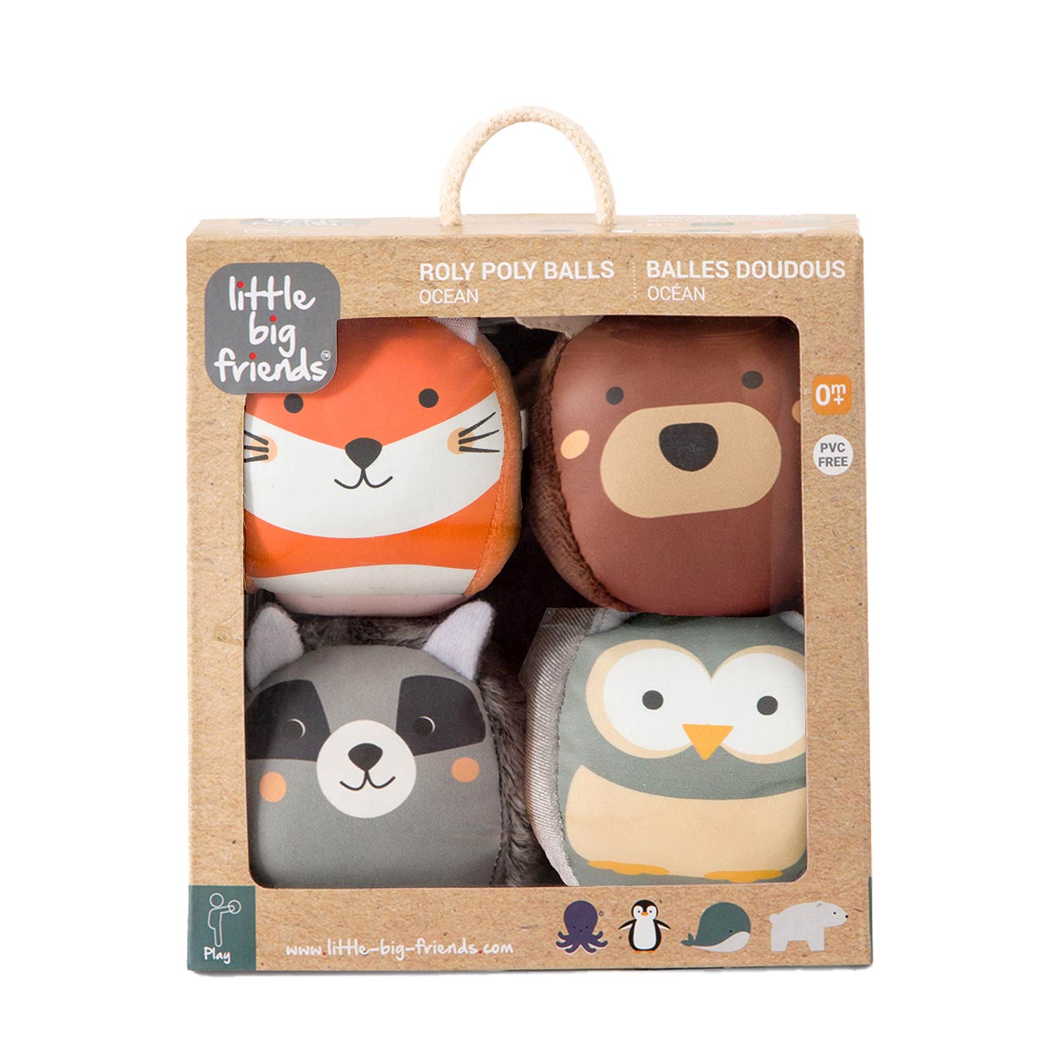 Doodballs Conjunto De 4 Bolas Doudous Little Big Friends - O Bosque 304454 ( Imagem 4 de 4 ) - Preview