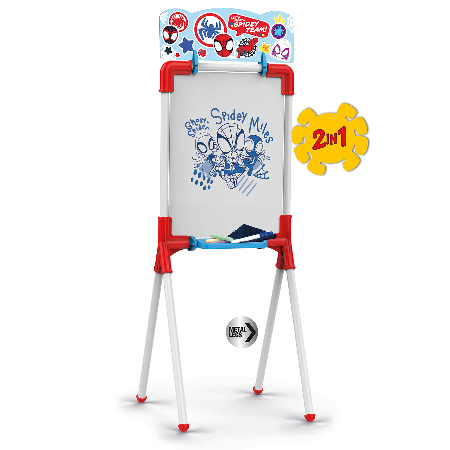 Quadro Duplo Magnetico/Ardosia Spidey And His Amazing Friends C/ Acessorios Chicos 53033 ( Imagem 3 de 4 ) - Preview
