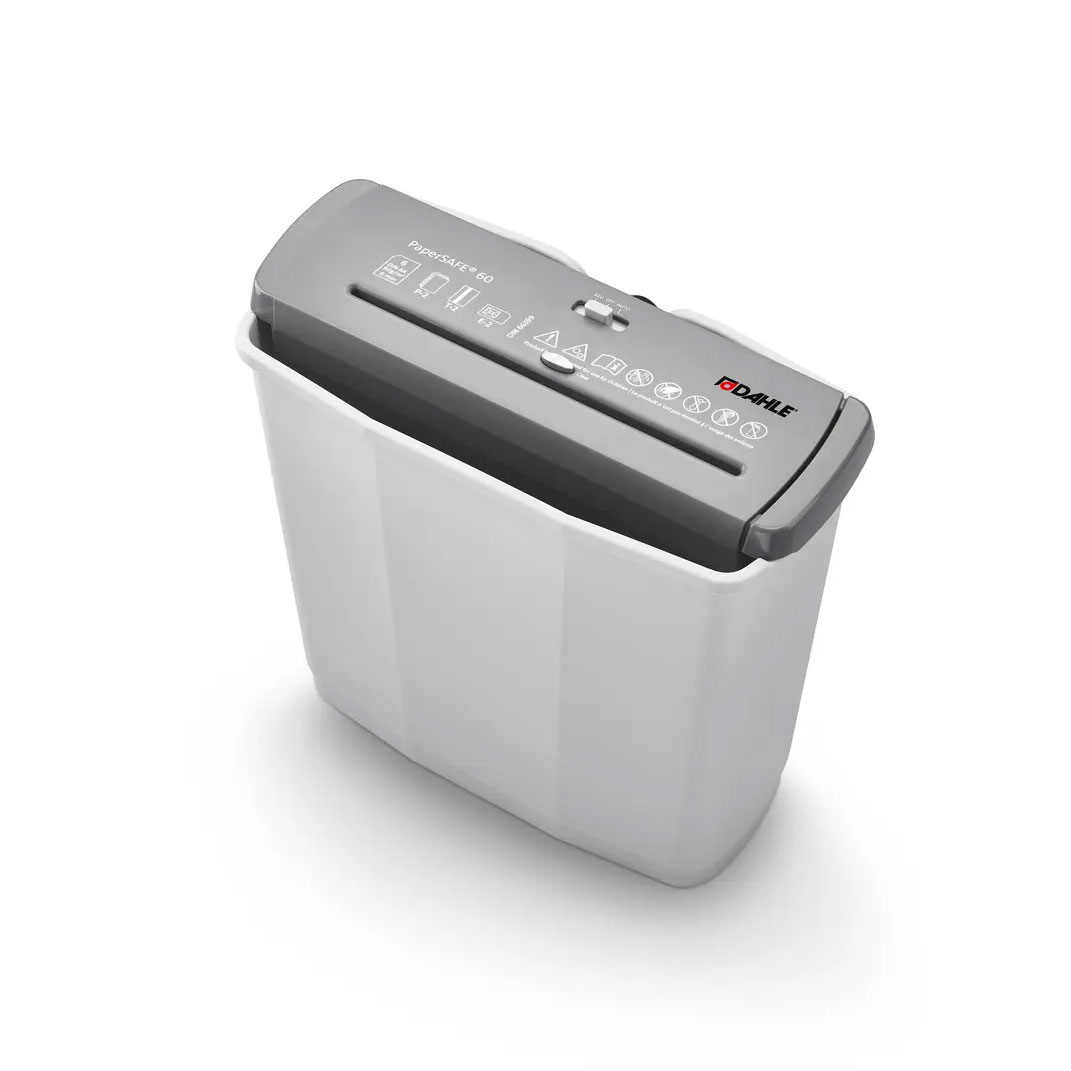 Destruidora De Papel 6 Folhas Dahle Papersafe 60 Corte Em Tiras 6Mm 23060 ( Imagem 2 de 3 ) - Preview