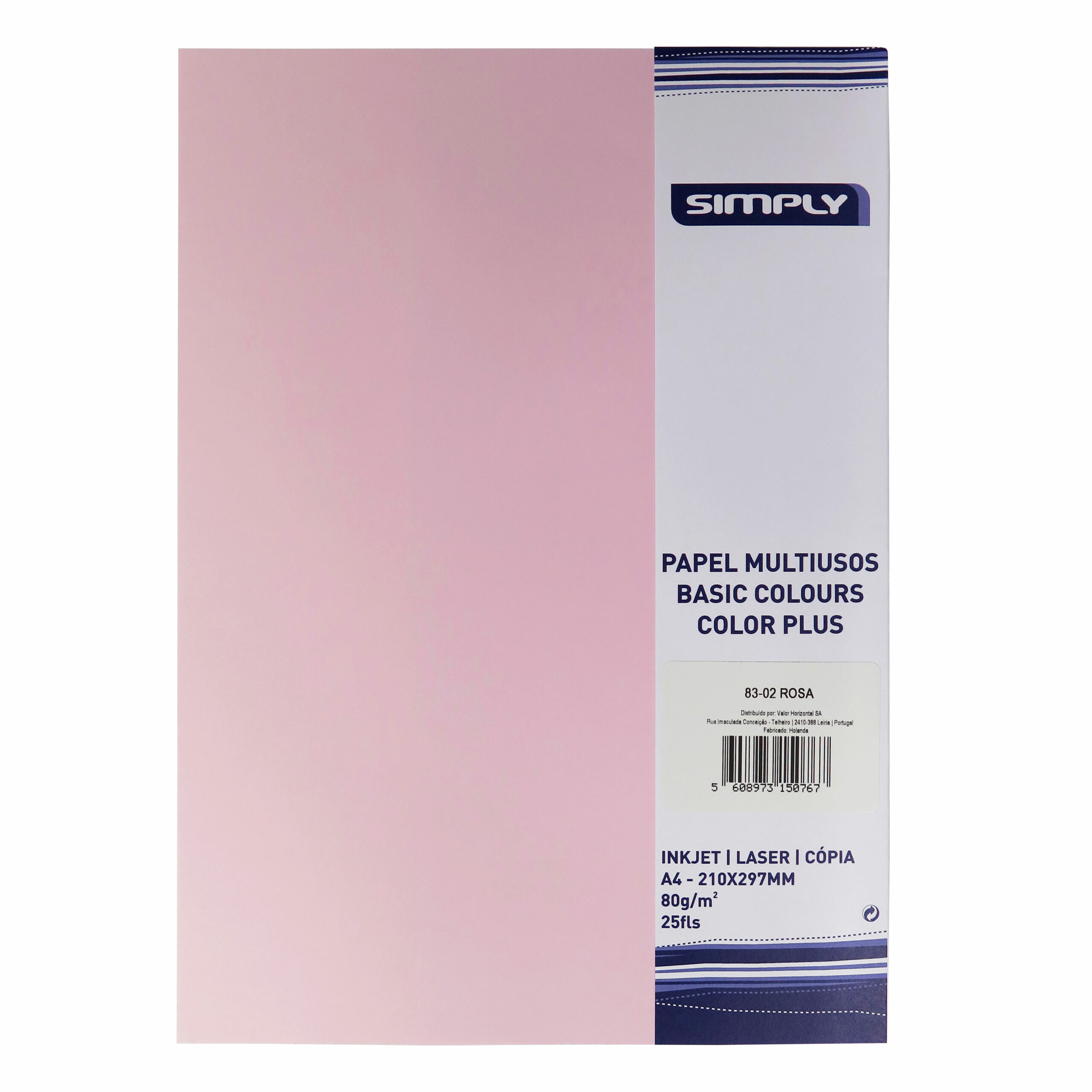 Papel Fotocopia Colorido A4 80G Simply Color Plus Rosa 25Fl 83-02 ( Imagem 2 de 2 ) - Preview