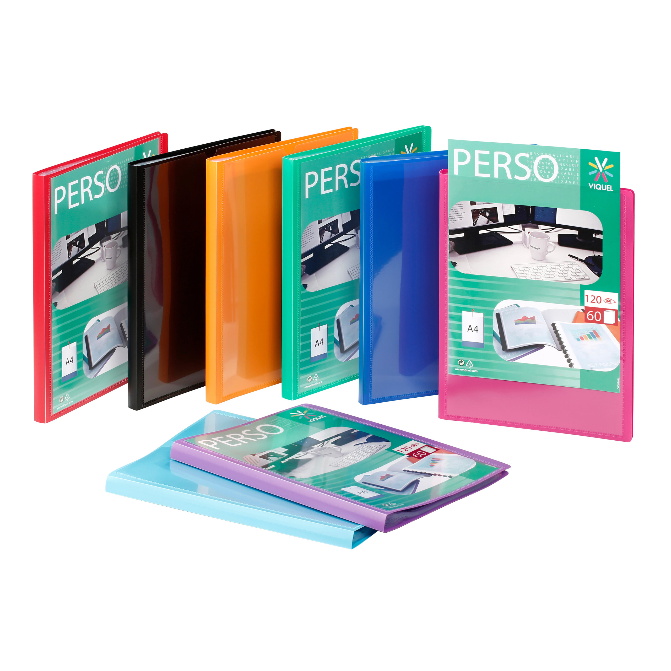 Portefolio Personalizavel Viquel A4 60 Bolsas Sortido 412001 ( Imagem 3 de 3 ) - Preview