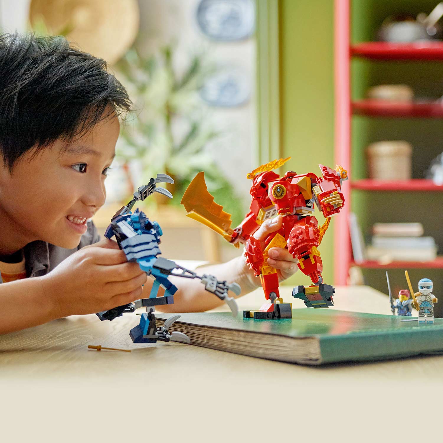 Lego Ninjago Robo Do Fogo Elemental Do Kai 71808 ( Imagem 4 de 4 ) - Preview