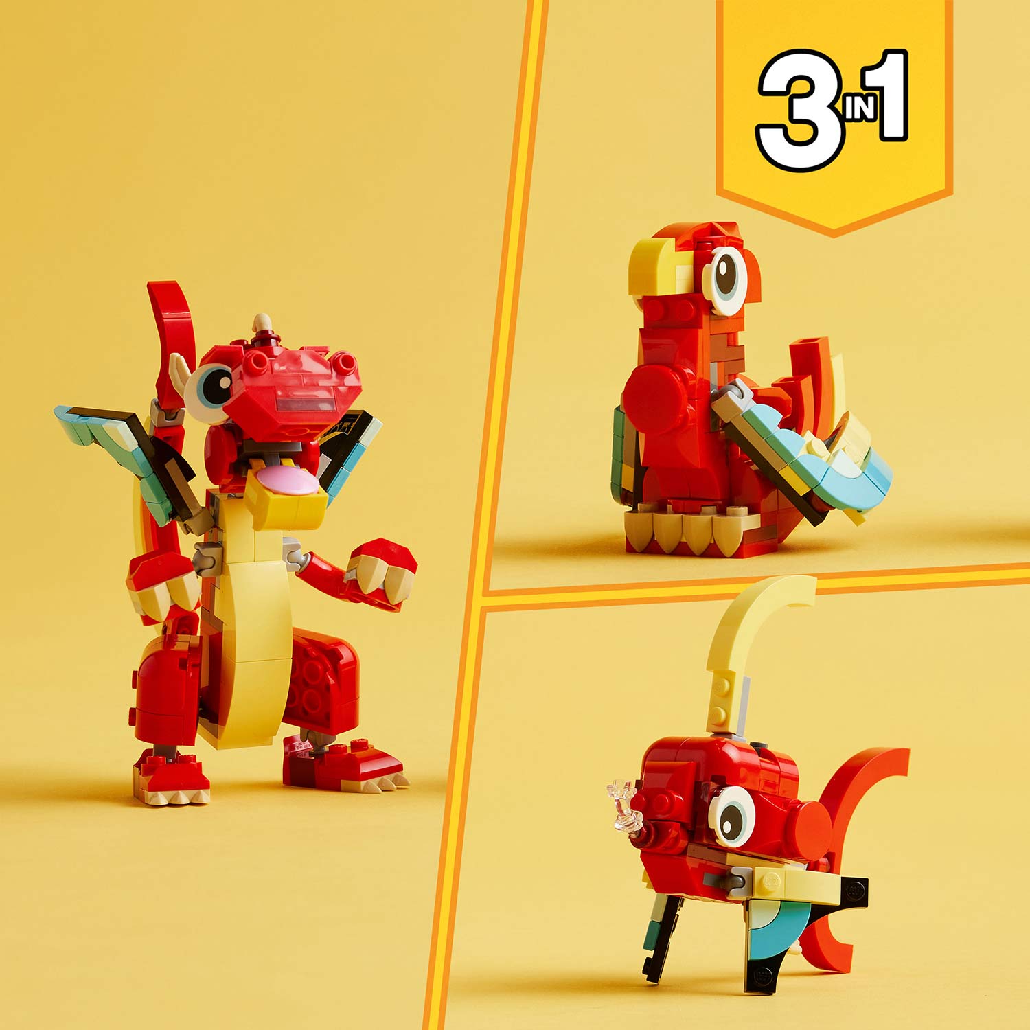 Lego Creator Dragão Vermelho 31145 ( Imagem 4 de 4 ) - Preview