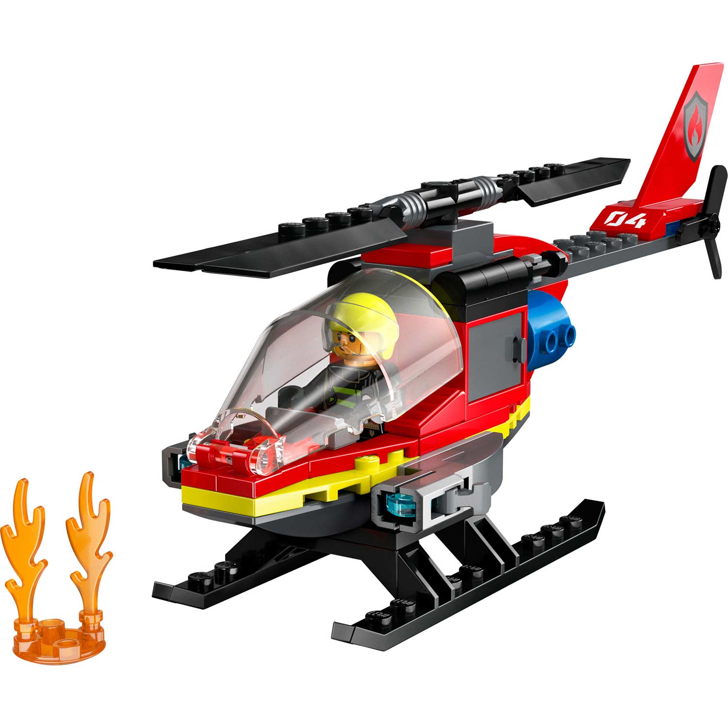 Lego City Helicóptero Resgate Bombeiros 60411 ( Imagem 3 de 4 ) - Preview