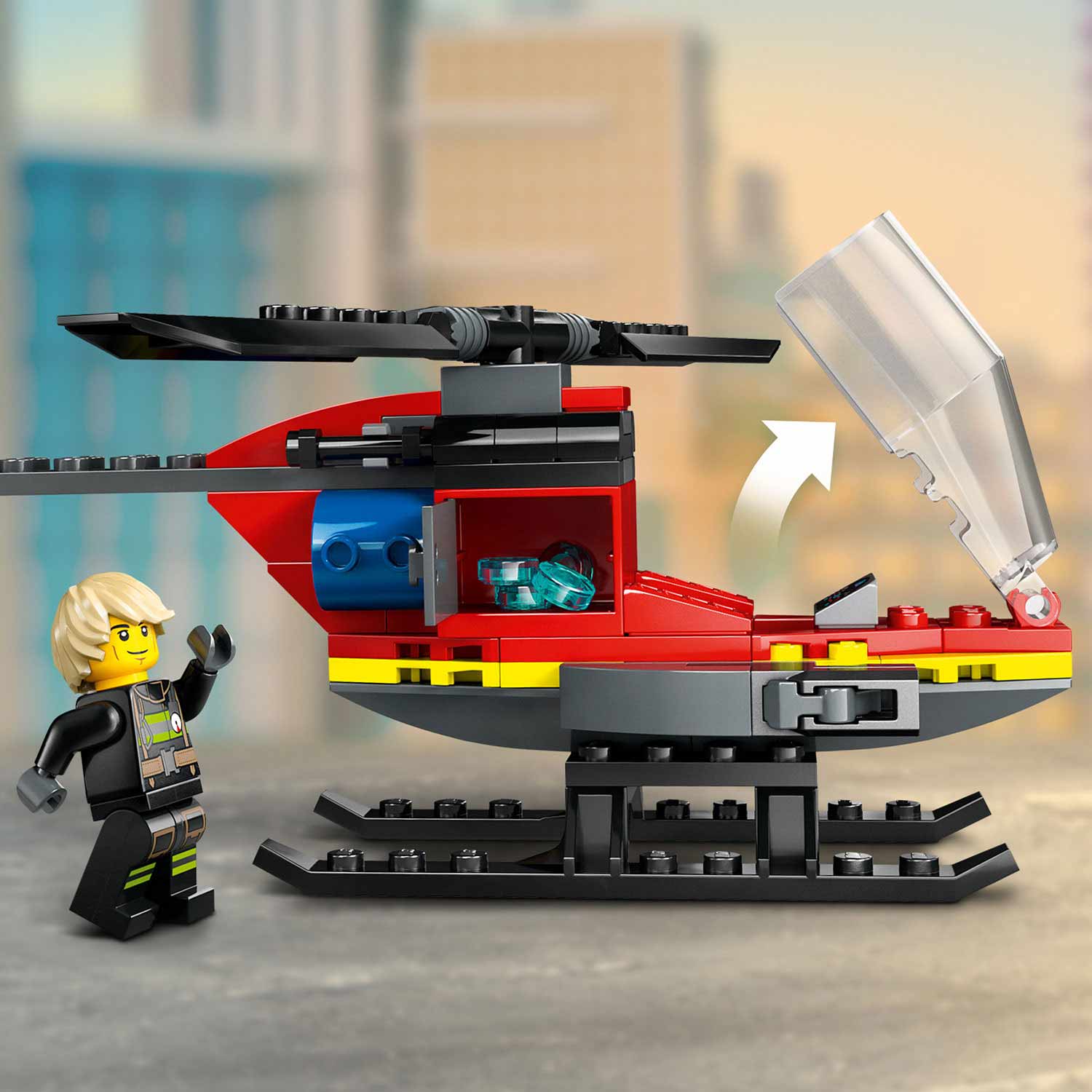 Lego City Helicóptero Resgate Bombeiros 60411 ( Imagem 4 de 4 ) - Preview