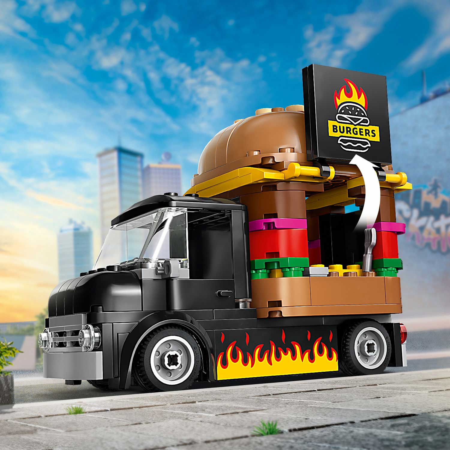 Lego City Camiao De Hamburgueres 60404 ( Imagem 4 de 4 ) - Preview