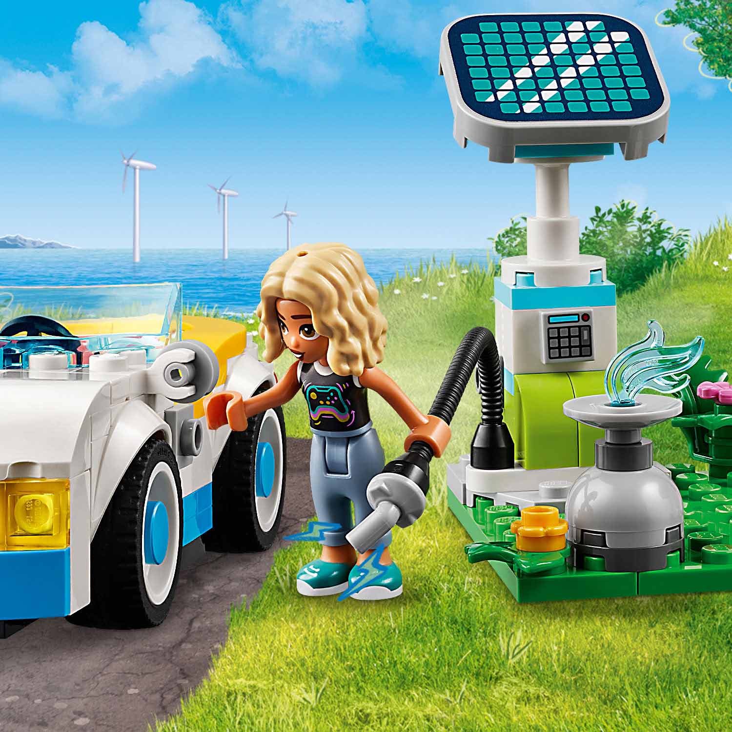 Lego Friends Carro Eletrico E Carregador 42609 ( Imagem 4 de 4 ) - Preview
