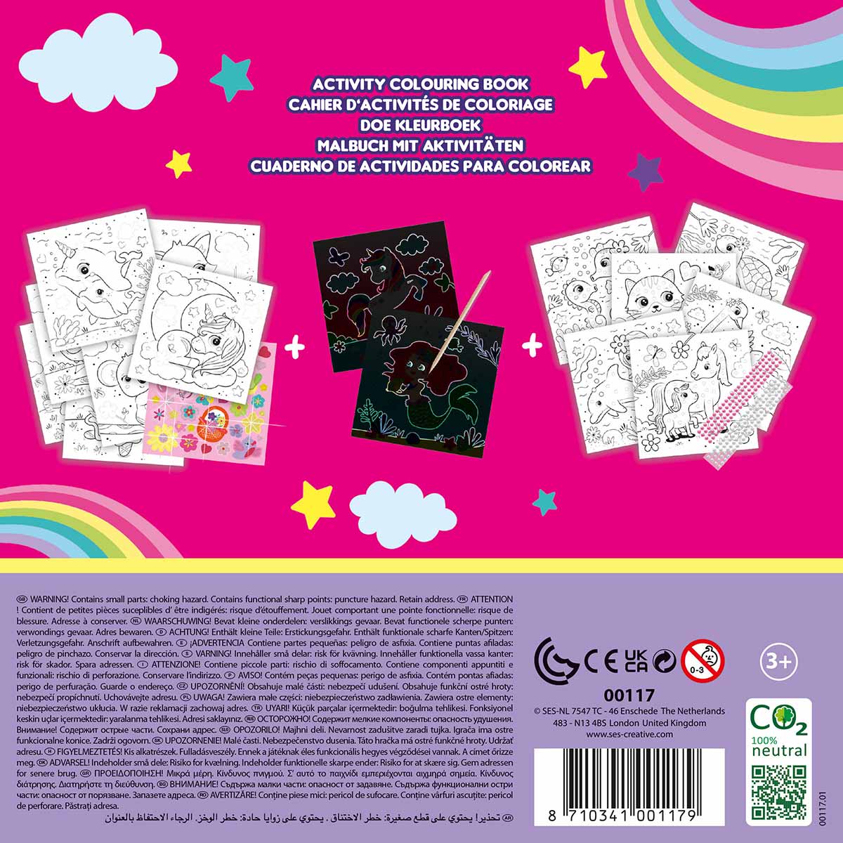 Livro De Atividades Glitter 3 Em 1 Colorir E Pintar 00117 ( Imagem 3 de 3 ) - Preview