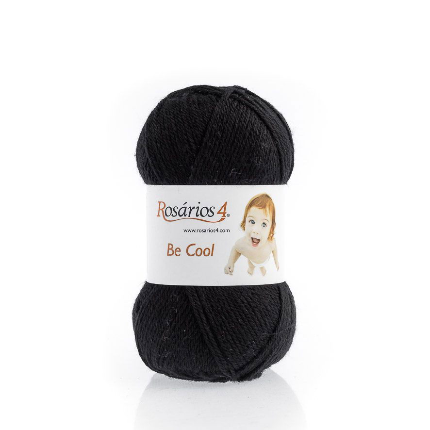Fio De Tricot Rosarios 4 Be Cool Liso 50G Preto 12 ( Imagem 2 de 2 ) - Preview