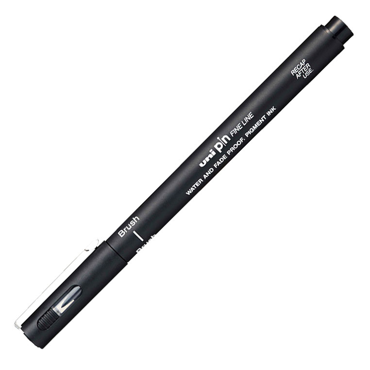Brush Pen Uni Pin Pigment Preto Br-200 ( Imagem 2 de 2 ) - Preview