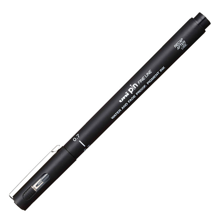 Fineliner Uni Pin Pigment 0,7Mm Preto 200 ( Imagem 3 de 3 ) - Preview