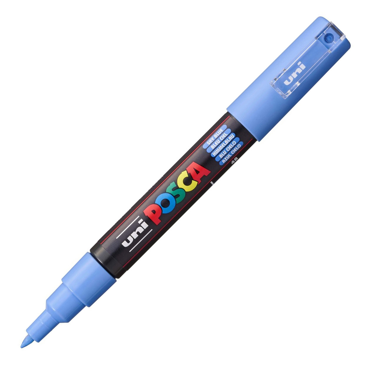 Marcador Uni Posca Pc-1M Extra Fino 0,7Mm Azul Ceu 48 ( Imagem 2 de 2 ) - Preview