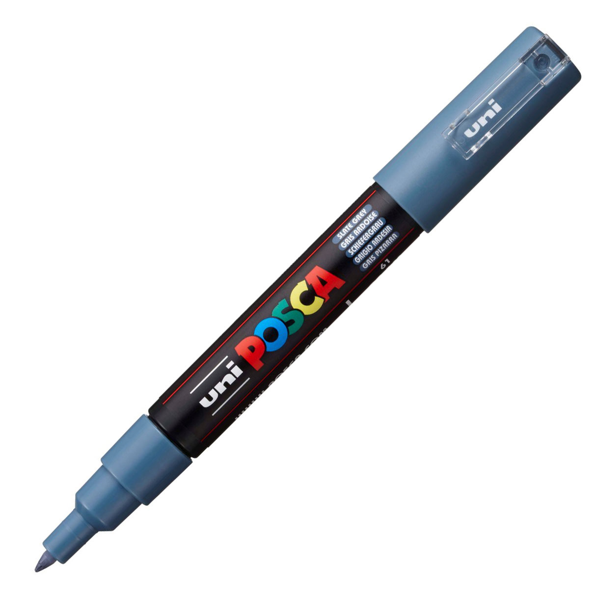 Marcador Uni Posca Pc-1M Extra Fino 0,7Mm Cinza Ardosia 61 ( Imagem 2 de 2 ) - Preview