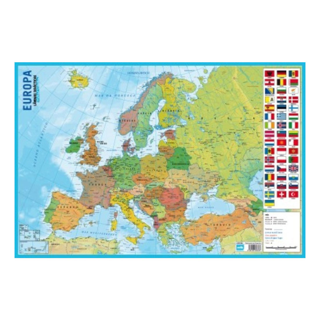 Base Didatica Mapa Da Europa 60X40Cm Ldpp-228 ( Imagem 2 de 2 ) - Preview