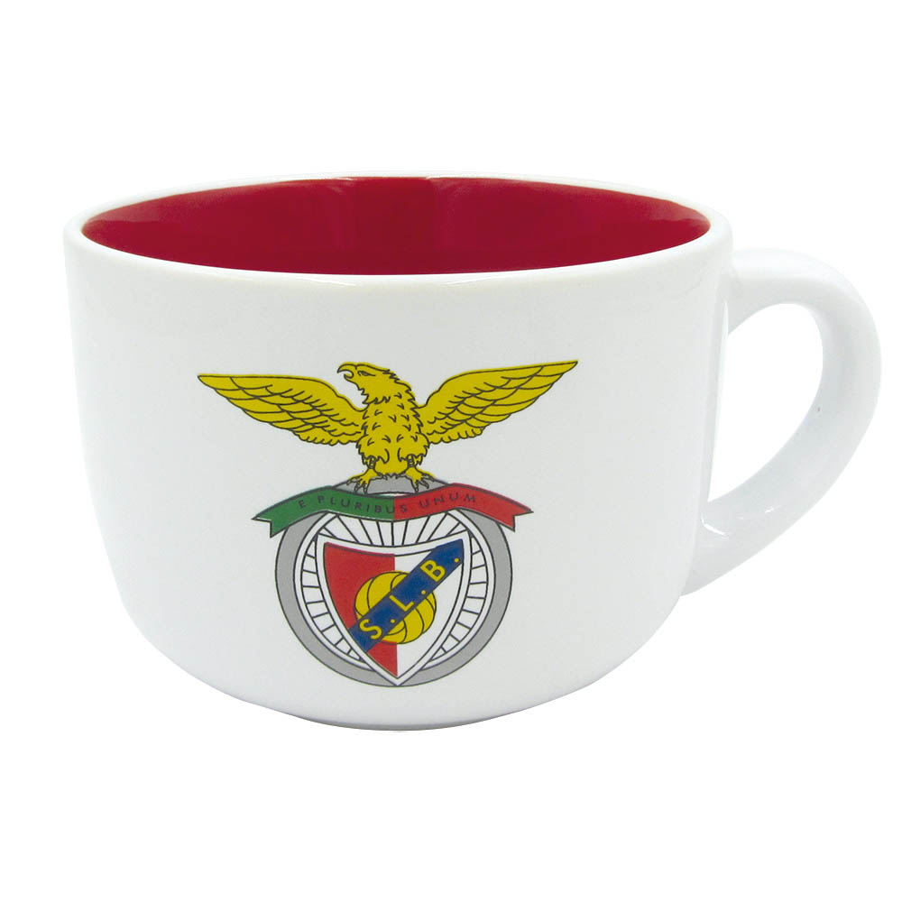 Caneca Almocadeira Benfica Branco/Vermelho Ben1079 ( Imagem 3 de 3 ) - Preview