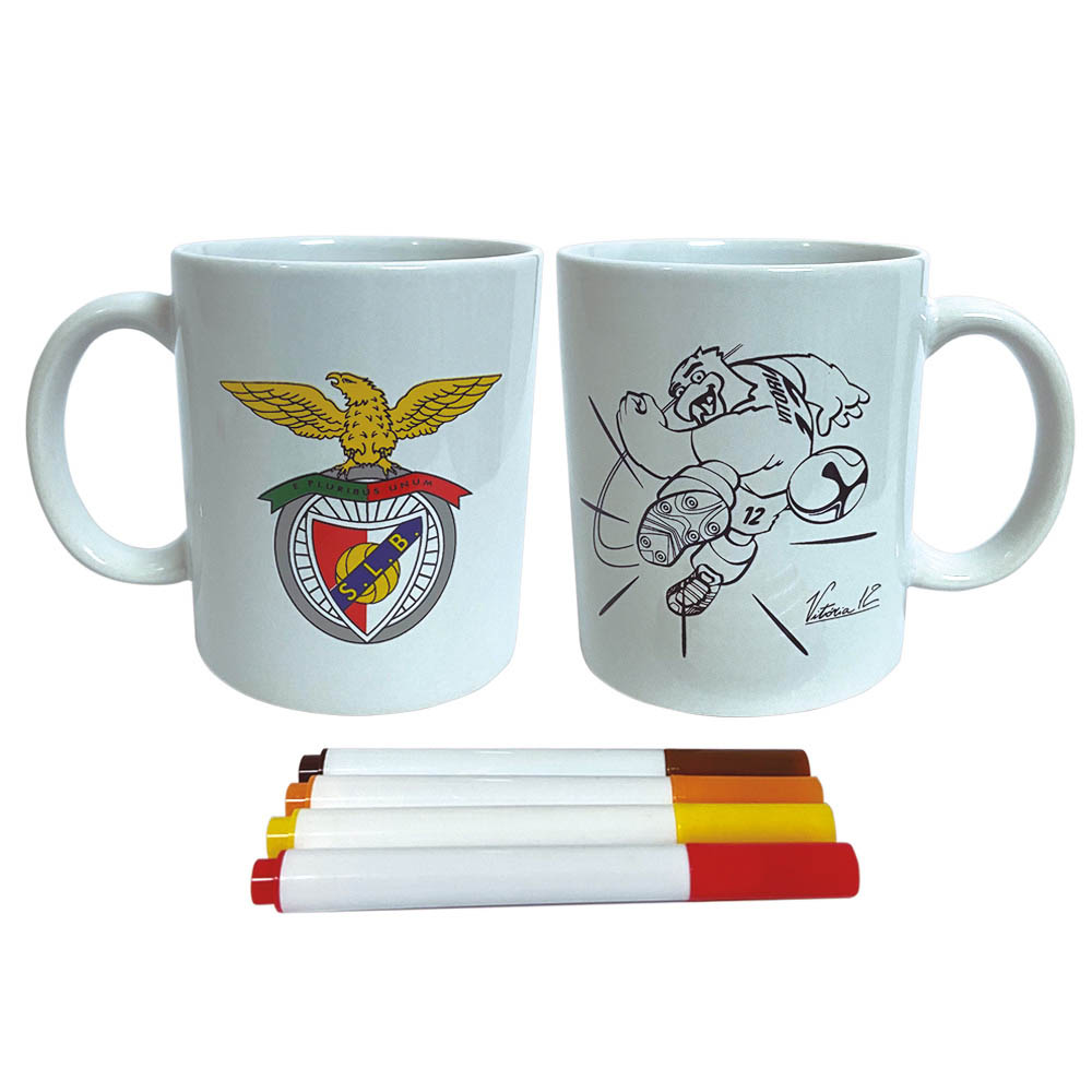 Caneca P/Colorir Benfica Ben1076 ( Imagem 3 de 3 ) - Preview