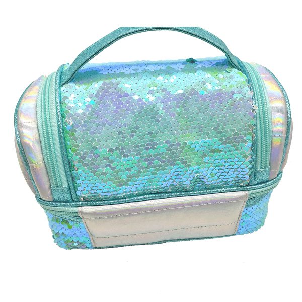 Lancheira Nice Girabrilla Azul 22X13,5X13,5Cm 19022 ( Imagem 2 de 2 ) - Preview