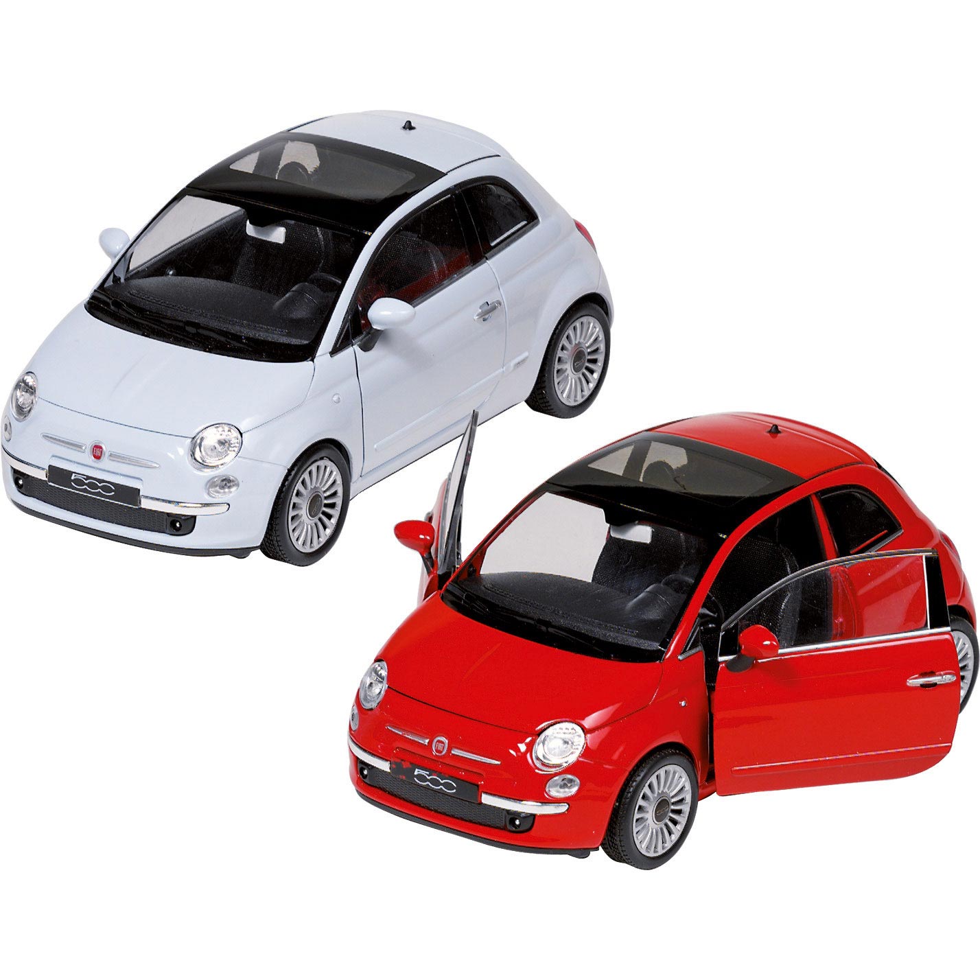 Carro Fiat 500 (2007) Miniatura 1:24 14,8Cm Sortido Goki 12165 ( Imagem 2 de 2 ) - Preview