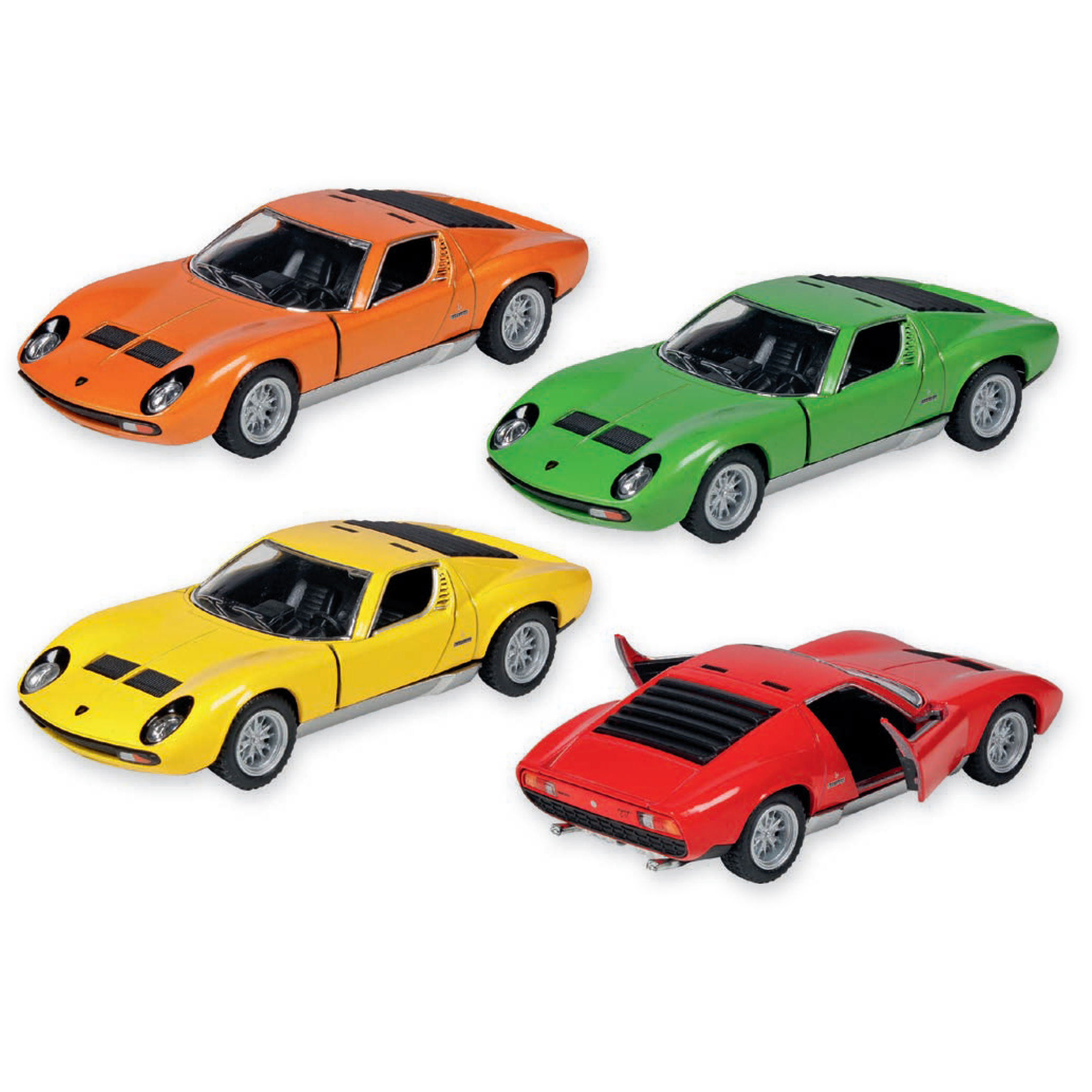 Carro Lamborghini Miura P400 Sv (1971) Miniatura 1:34 12,5Cm Sortido Goki 12305 ( Imagem 2 de 2 ) - Preview