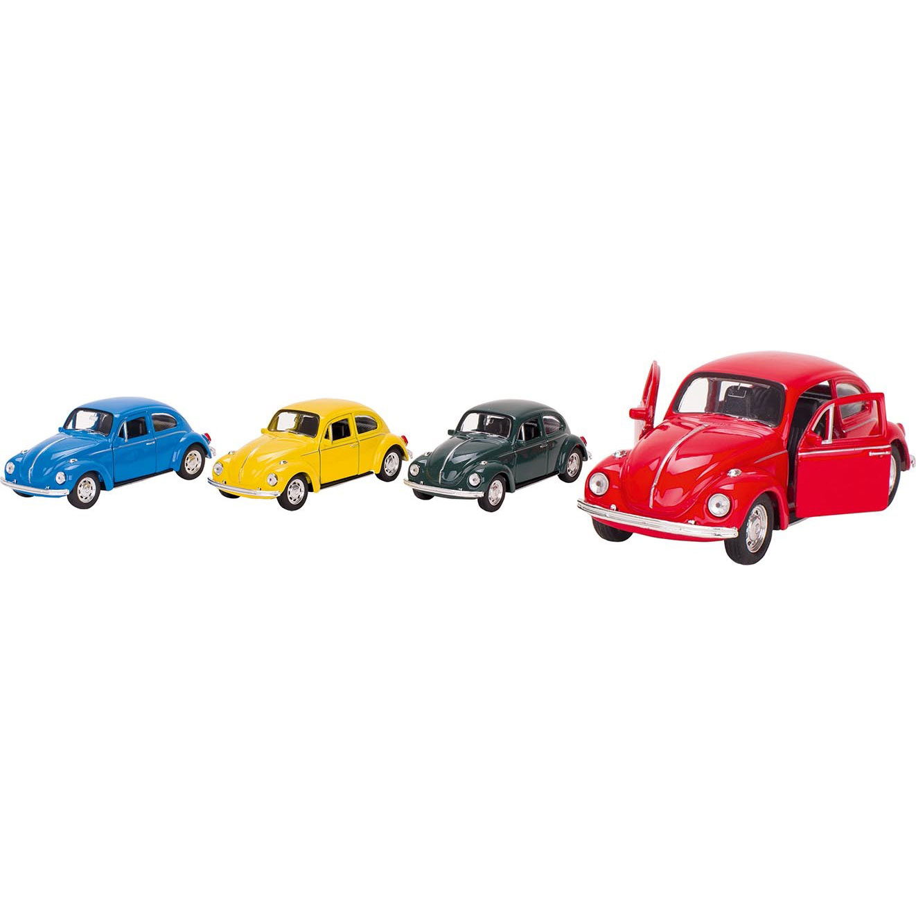 Carro Volkswagen Beetle (1960) Miniatura 1:34 12Cm Sortido Goki 12130 ( Imagem 2 de 2 ) - Preview